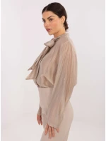 Koszula IT KS model 21795596 beżowy - FPrice Koszula IT KS model 21795596 beżowy - FPrice