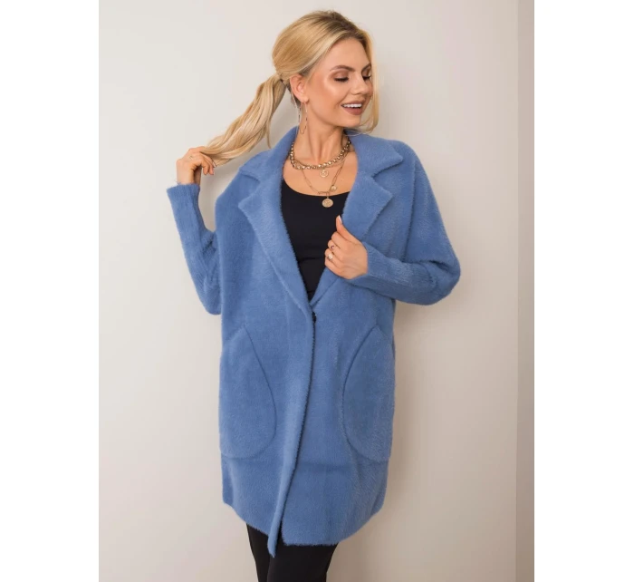 Kabát MBM PL 1517.00P šedomodrý