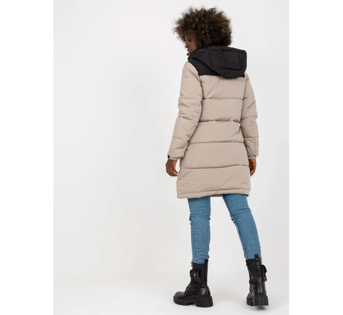 Dámská bunda NM KR D2 3827 62 šedá černá