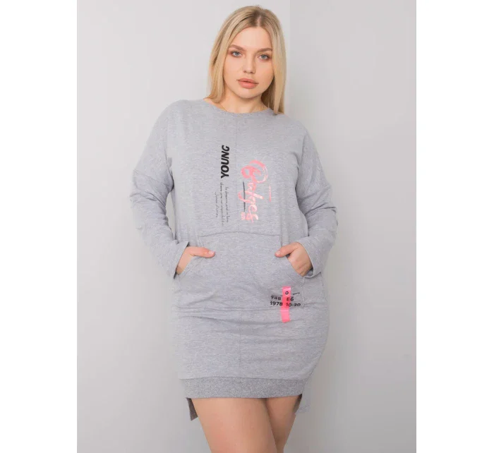 Šaty RV SK 7178.44 šedá