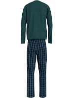 Pánské pyžamo UM0UM03130 0WP zelené káro - Tommy Hilfiger