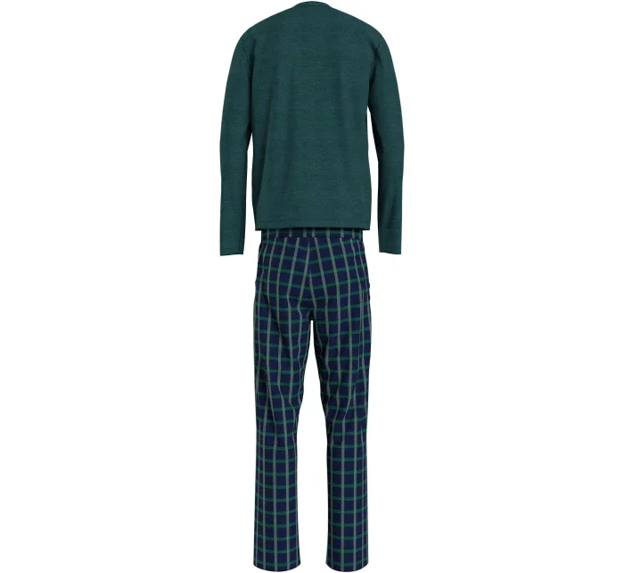 Pánské pyžamo UM0UM03130 0WP zelené káro - Tommy Hilfiger