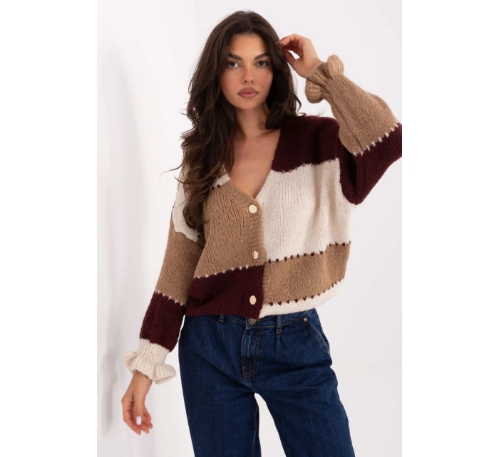 Svetr na zapínání model 218240 Rue Paris Svetr na zapínání model 218240 Rue Paris