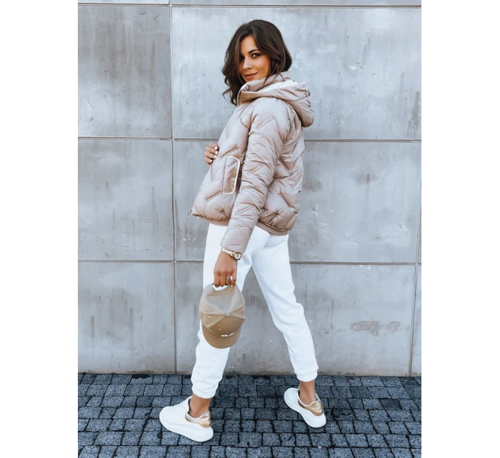 Dámská prošívaná bunda LIDIL béžová FashionStreet TY3830