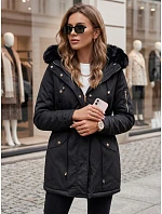Dámská zimní bunda parka černá Dstreet model 21970996 - FashionStreet Dámská zimní bunda parka černá Dstreet model 21970996 - FashionStreet