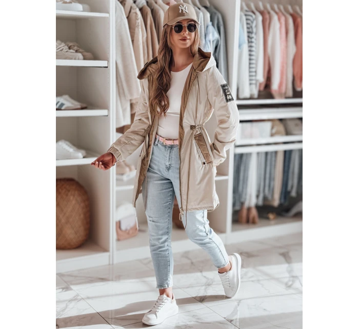 Dámská přechodná bunda parka GLAMOON béžová FashionStreet TY4811 Dámská přechodná bunda parka GLAMOON béžová FashionStreet TY4811
