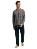 Pánské pyžamo 43455 New grey - HENDERSON