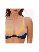 Podprsenka RIP CURL Melting Waves Fixed Tri, tmavě modrá Podprsenka RIP CURL Melting Waves Fixed Tri, tmavě modrá