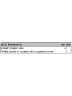 Babybugz BZ 23 Bryndák bandana 71.0023 white/red