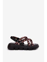 Dámské Sandály Na Platformě S Pásky Leopardí model 21696128 - Boto Dámské Sandály Na Platformě S Pásky Leopardí model 21696128 - Boto