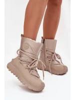 Kožené sněhule na platformě model 21728499 - Lee Cooper