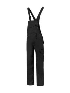 Dungaree Overall Industrial pracovní kalhoty s laclem unisex černá