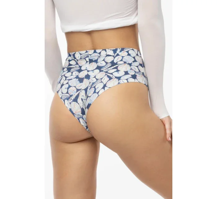 Kalhotky Shells Simple Brasil Maxi modro-bílé - Julimex