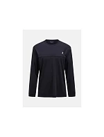 Pánské tričko PEAK PERFORMANCE M Trail Wool Blend LS, černé