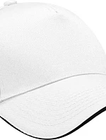 Beechfield B 15C 5 panelová sandwich kšiltovka 53.015C white/black