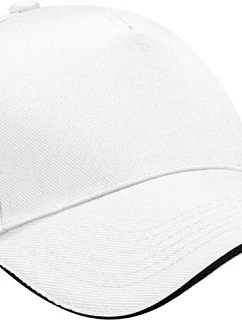 Beechfield B 15C 5 panelová sandwich kšiltovka 53.015C white/black