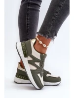 Dámské tenisky z ekologické kůže zelené Kajmány Dámské tenisky z ekologické kůže zelené Kajmány