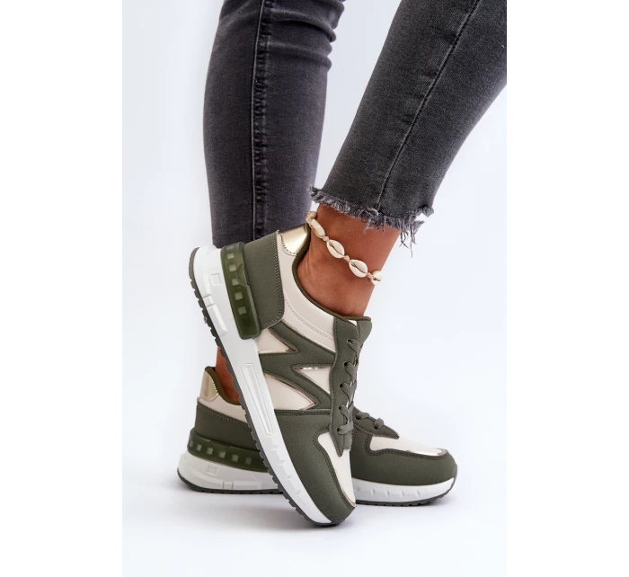 Dámské tenisky z ekologické kůže zelené Kajmány Dámské tenisky z ekologické kůže zelené Kajmány