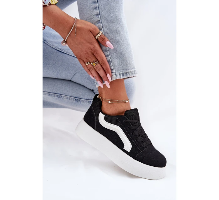 Dámské Tenisky Na Platformě Černé model 21694920 - Boto Dámské Tenisky Na Platformě Černé model 21694920 - Boto