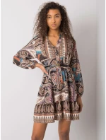 Šaty DHJ SK 15053.61 černá a béžová