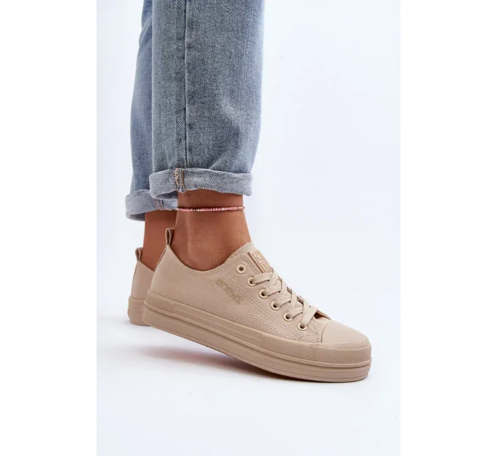 Dámské béžové látkové tenisky Staneva