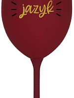 CHRASTÍ MI JAZYK - bordo sklenice na víno 350 ml