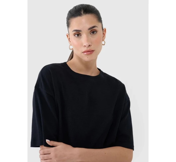 Dámské tričko z vaflového úpletu 4F 4FRSS25TTSHF2651-20S