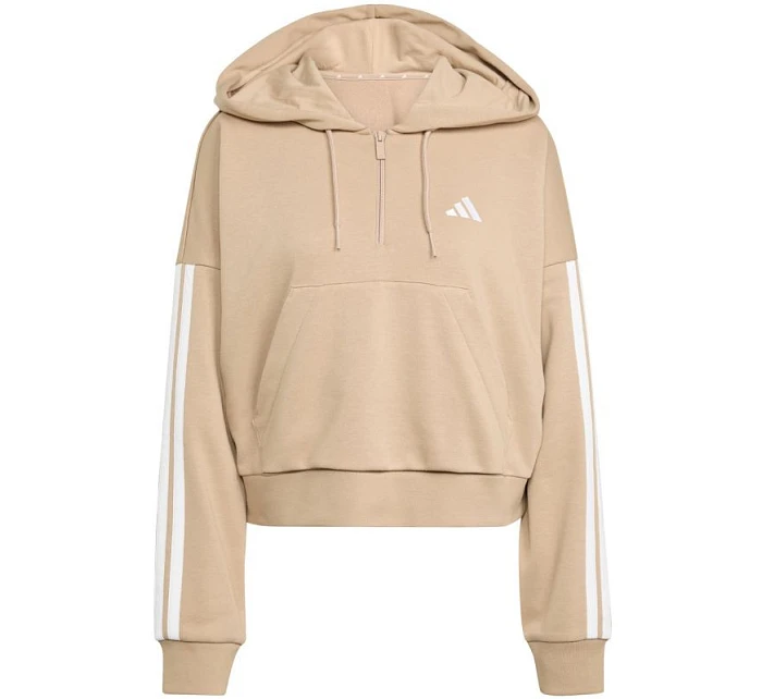 Dámská mikina s kapucí Essentials French Terry Quarter Zip beige model 21730224 - Hikvision