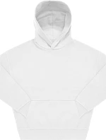 B&C Influence Hoodie Oversize mikina s kapucí z těžké bavlny 01.IH02 white