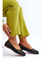 Pohodlné kožené dámské baleríny Černe Luka Pohodlné kožené dámské baleríny Černe Luka