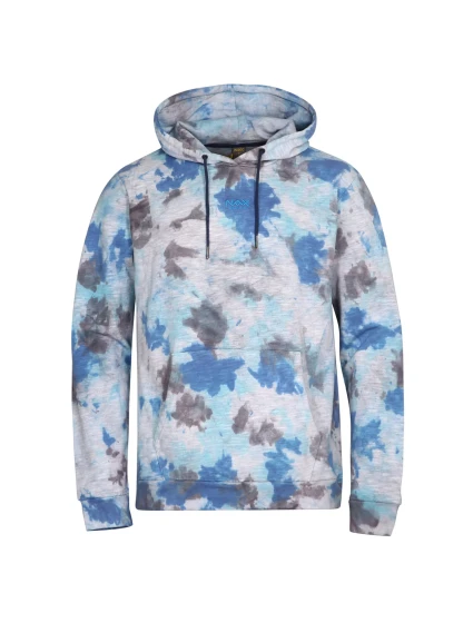 Pánská batikovaná mikina nax NAX ZENUR blue radiance Pánská batikovaná mikina nax NAX ZENUR blue radiance