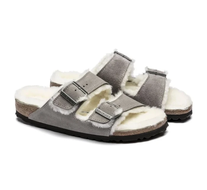 Arizona Stone semiš s ovčí vlnou regular wide dámské model 20693900 - Birkenstock