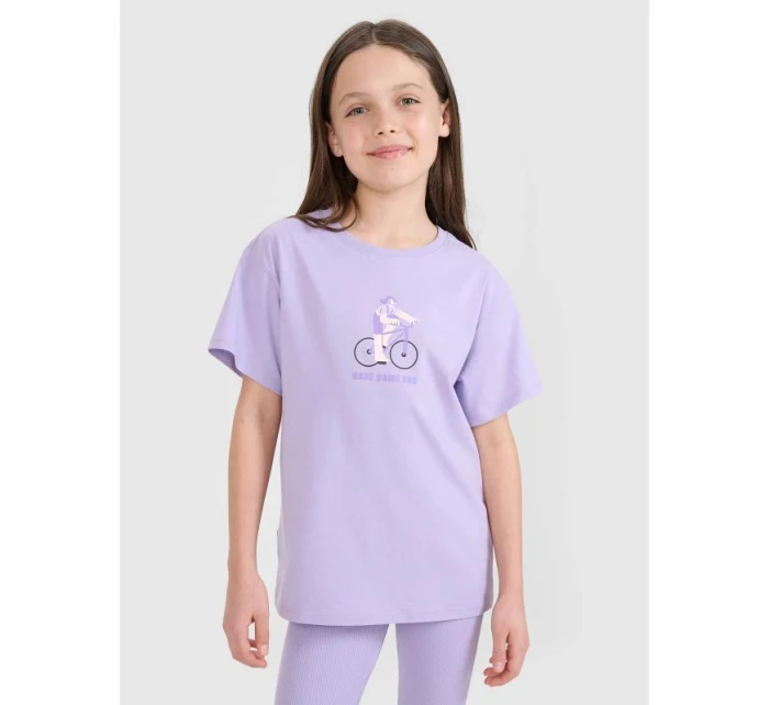 Dívčí tričko s potiskem 4F4FJRSS25TTSHF2645-52S Dívčí tričko s potiskem 4F4FJRSS25TTSHF2645-52S