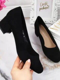 W černé semišové lodičky s model 19443130 - SERGIO LEONE