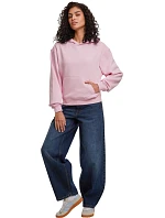BY 444 Dámská oversize mikina s kapucí "Loose Fit" model 22457012 heather grey - Build your Brand