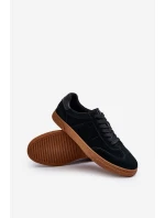 Nízké pánské tenisky z ekologické kůže Big Star NN174284 černé Nízké pánské tenisky z ekologické kůže Big Star NN174284 černé