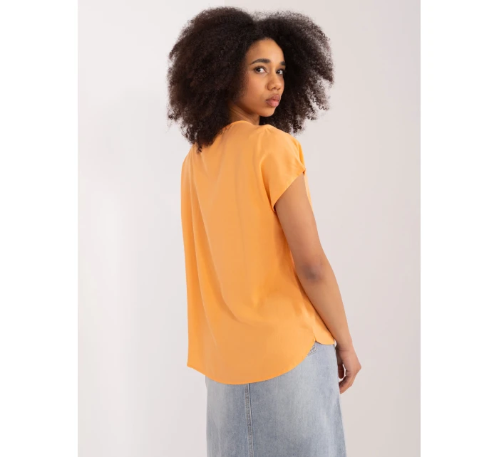 Halenka D73761Z10978R světle oranžová Halenka D73761Z10978R světle oranžová