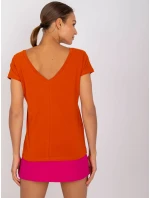 T shirt RV TS model 21275305 ciemny pomarańczowy - FPrice T shirt RV TS model 21275305 ciemny pomarańczowy - FPrice