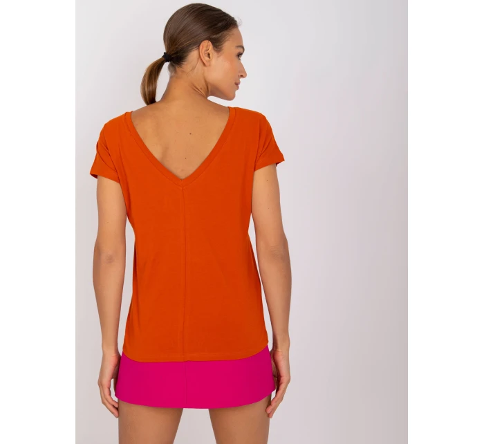 T shirt RV TS model 21275305 ciemny pomarańczowy - FPrice T shirt RV TS model 21275305 ciemny pomarańczowy - FPrice