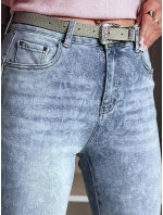 Dámské džínové kalhoty slim fit s páskem blue Dstreet model 21985248 - FashionStreet Dámské džínové kalhoty slim fit s páskem blue Dstreet model 21985248 - FashionStreet