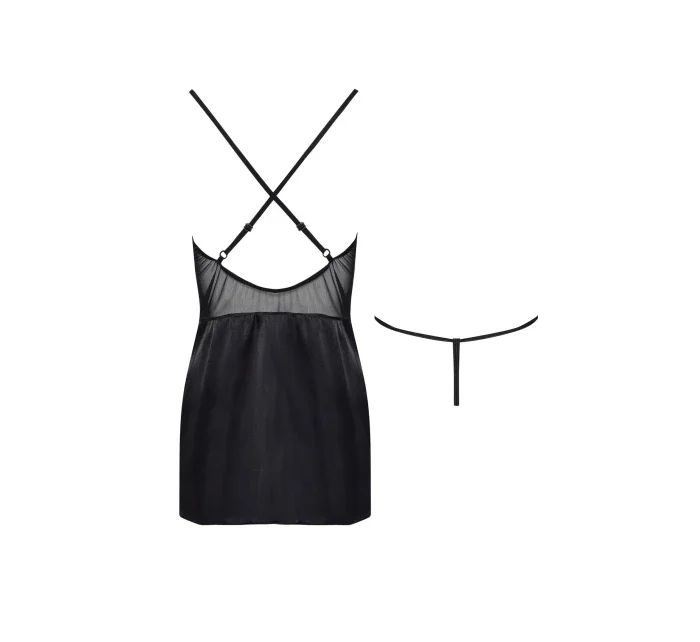 Dámská erotická košilka Marinela black - BEAUTY NIGHT FASHION Dámská erotická košilka Marinela black - BEAUTY NIGHT FASHION