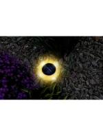 SOLÁRNÍ DISKOVÉ SVĚTLO 28 LED PRO MONTÁŽ NA ZEM NEBO NA STĚNU