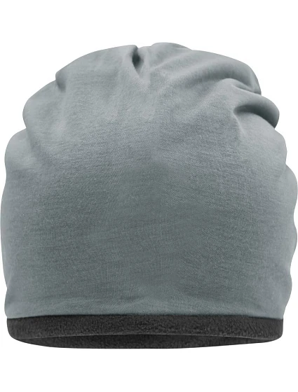 Daiber MB 7131 Žerzejová čepice s fleecovou podšívkou 03.7131 grey heather/carbon