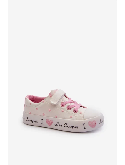 Dětské tenisky model 21654303 Bílé - Lee Cooper Dětské tenisky model 21654303 Bílé - Lee Cooper