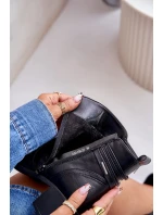 Dámské boty na podpatku z podšívkou černé model 21672432 - Boto Dámské boty na podpatku z podšívkou černé model 21672432 - Boto