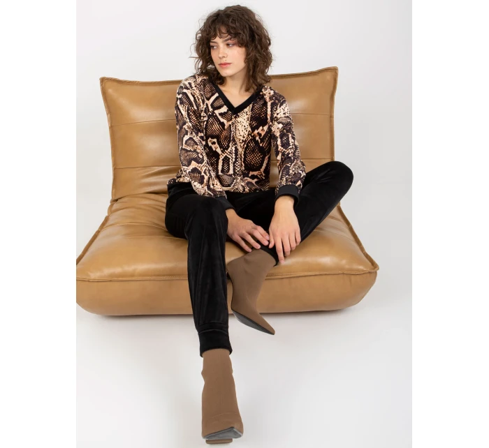 Dámský komplet RP KMPLčerný a béžový