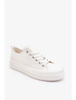 Nízké šněrovací tenisky Big Star LL274968 Bílé Nízké šněrovací tenisky Big Star LL274968 Bílé