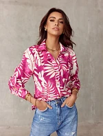 Dámská košile s dlouhým rukávem BLU0136-F14 - Roco Fashion