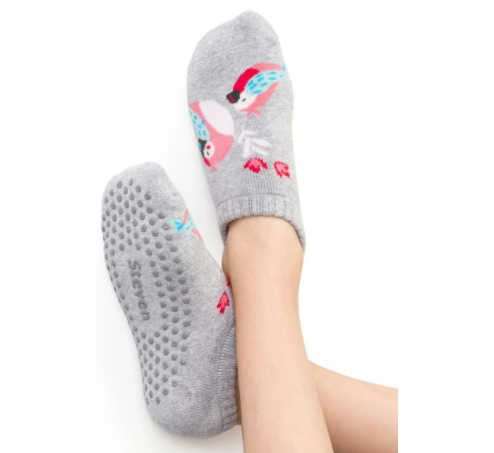 DĚTSKÉ FROTÉ S ABS 134 GREY MELANGE 32-34