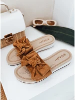 Dámské žabky LOVESLIDE camel FashionStreet ZY0996